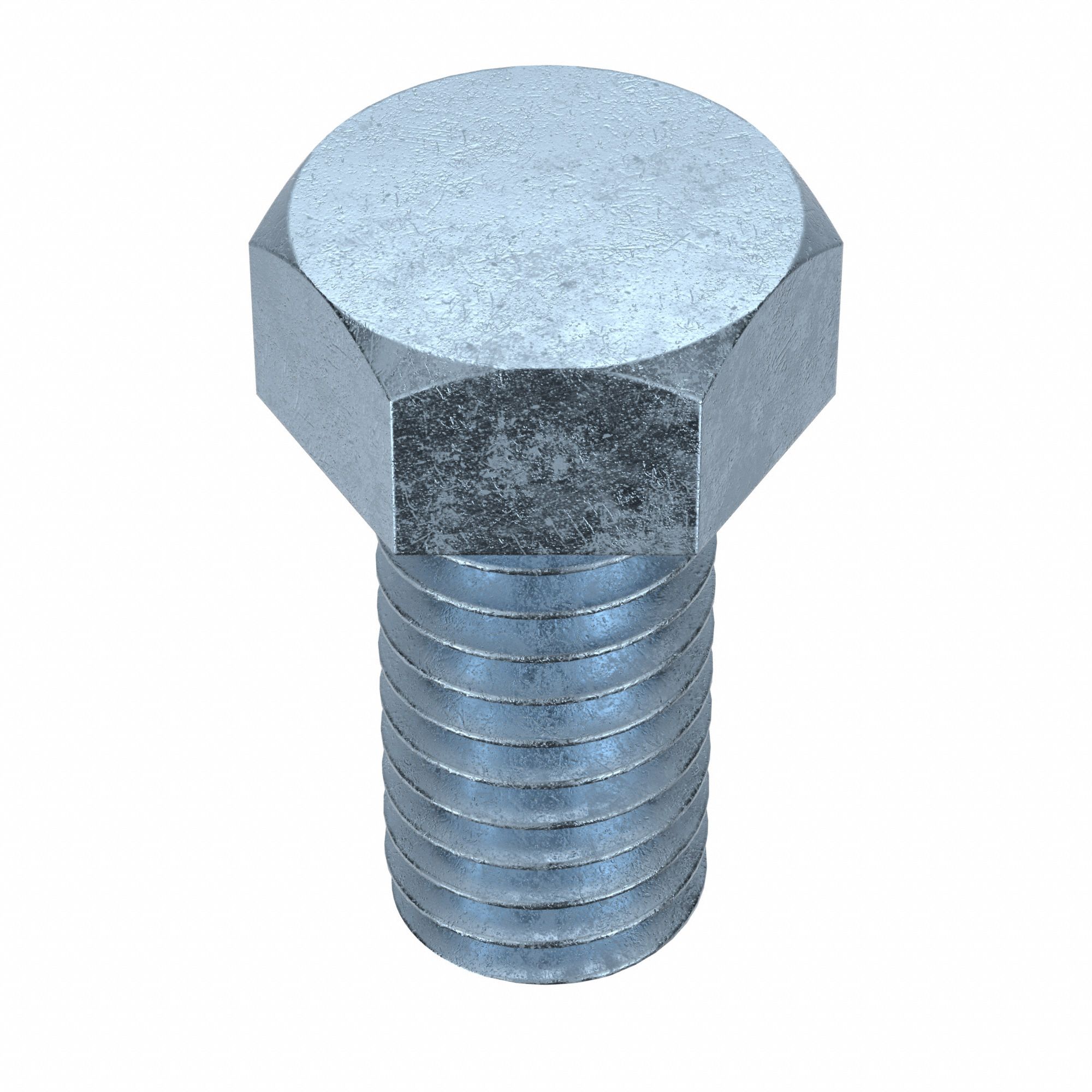 Hex Head Cap Screw: Steel, Grade 5, Zinc Plated, 7/16"-14, Coarse, 7/8 in lg, Made in USA*, 25 PK