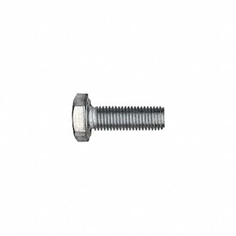 Hex Head Cap Screw: Steel, Grade 5, Zinc Plated, 3/4"-10, Coarse, 2 1/4 in lg, Fully Threaded, 5 PK