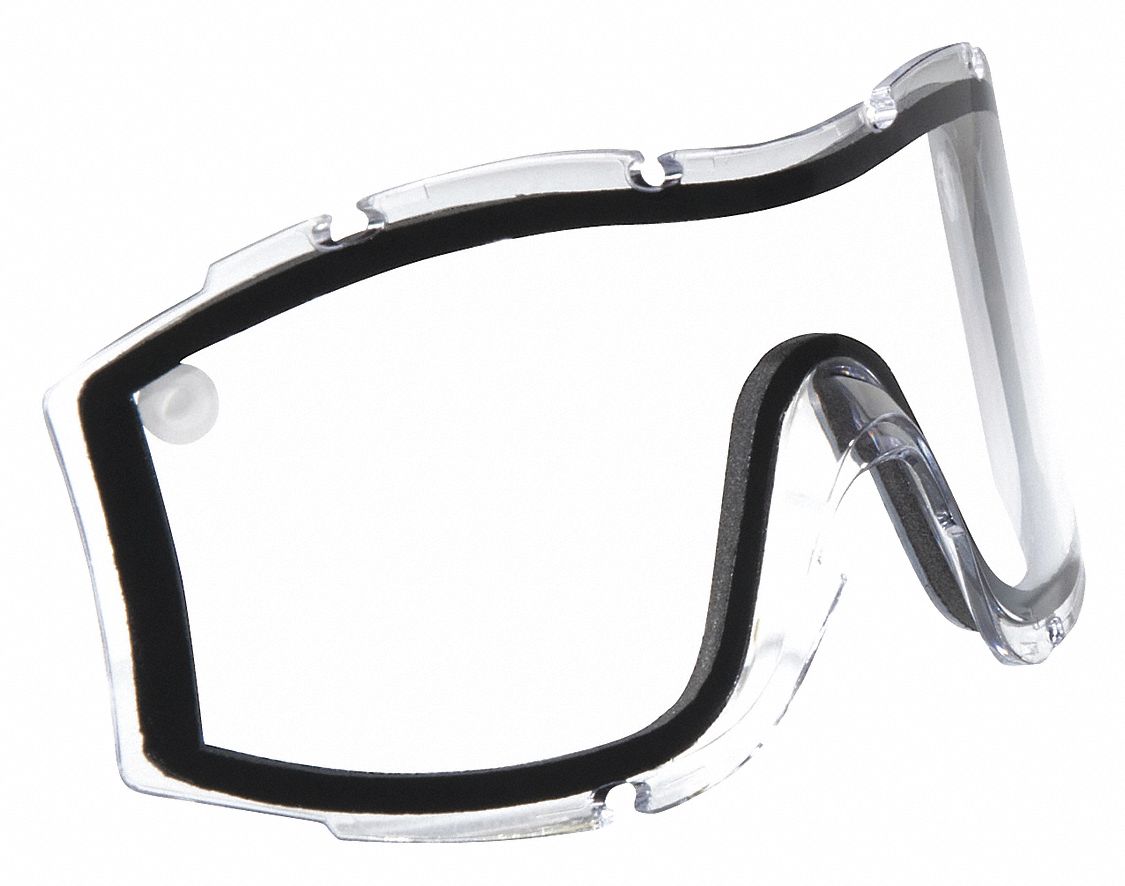 BOLLE SAFETY Replacement Goggle Lens, Clear, AntiFog 46FT3450389