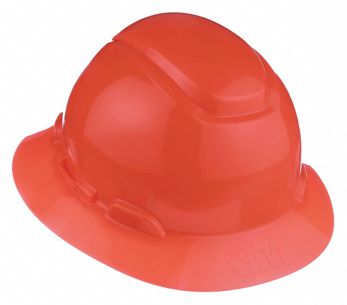 Hi-Visibility Orange, No Graphics, Hard Hat - 46G058|H-807R-UV - Grainger