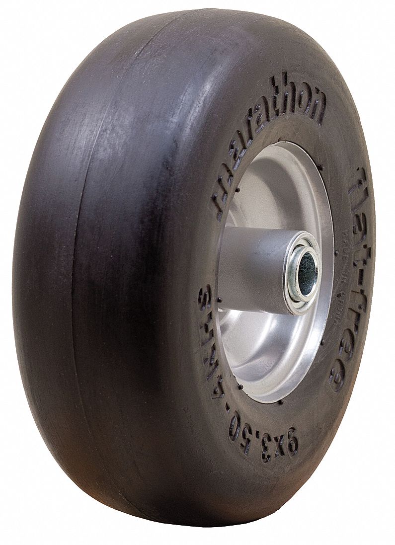 46G084 - Flat Free Wheel Polyurethane 300 lb Gray