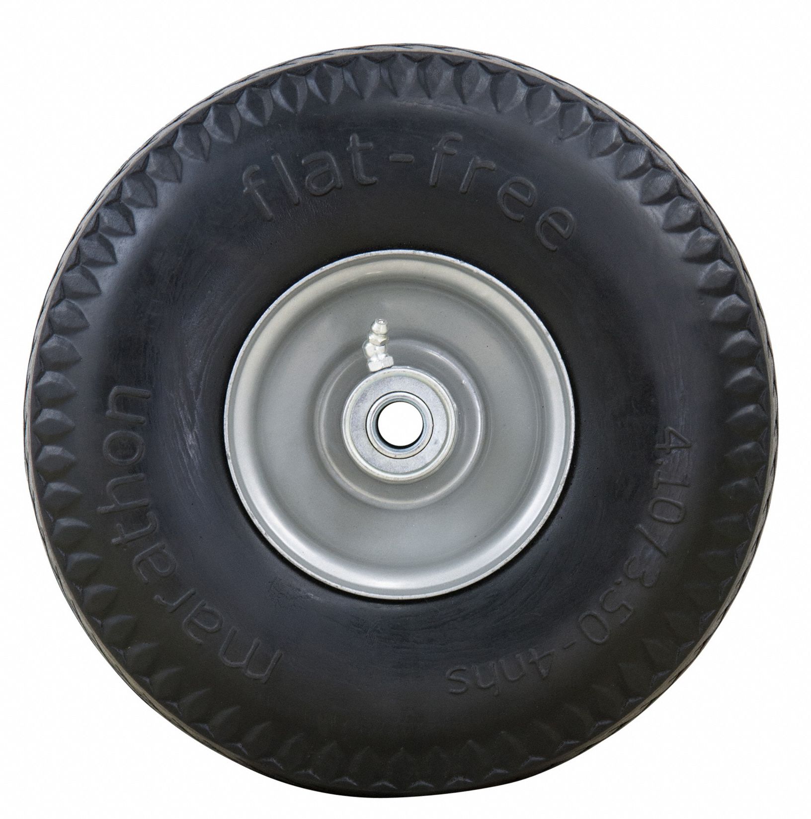 Tread: Sawtooth Marastar 00091 Flat Free Wheel 275 Lb Gray Polyurethane 
