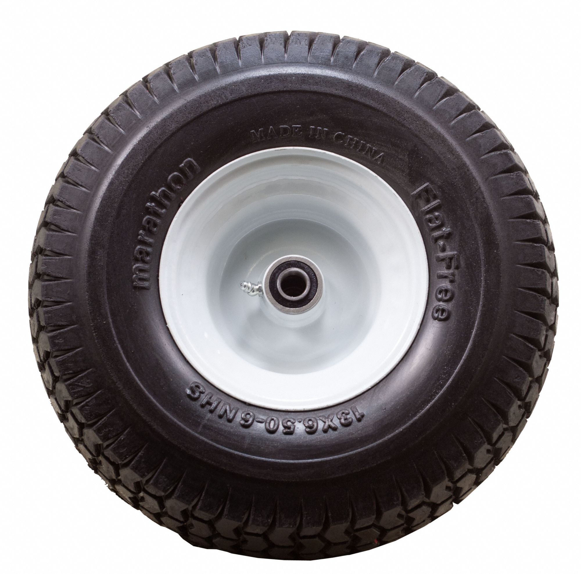 MARASTAR Flat-Free Polyurethane Foam Wheel: 13 1/2 in Wheel Dia., 2 1/2