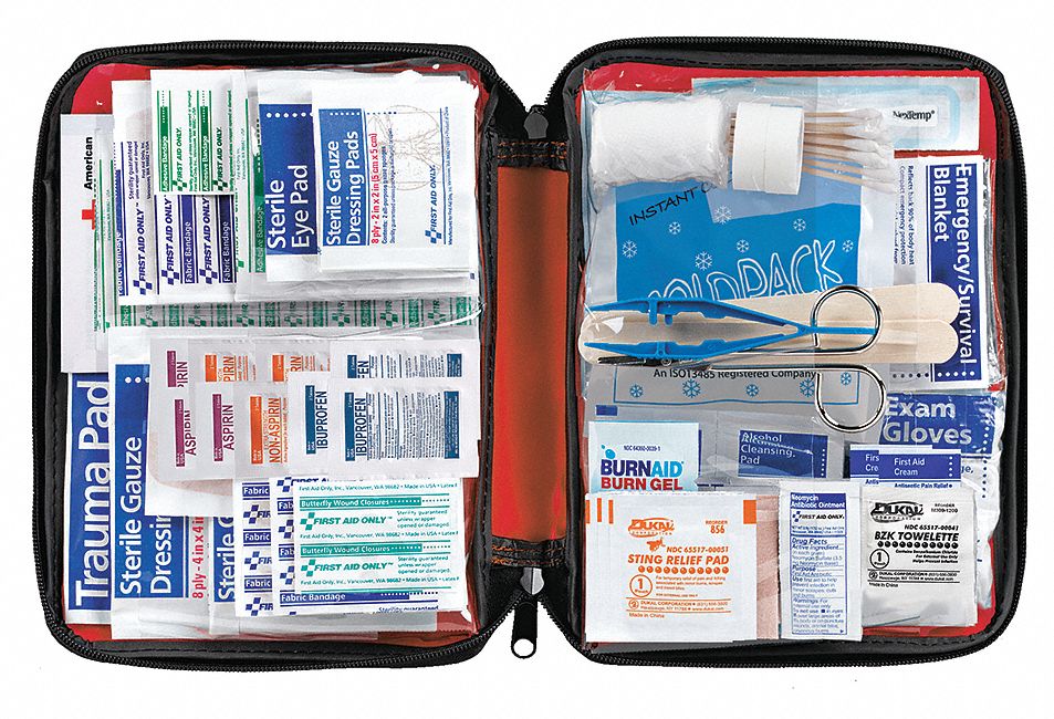 First Aid Kit: Gen Purpose, 25 People Served per Kit, ANSI Std Not ANSI Compliant