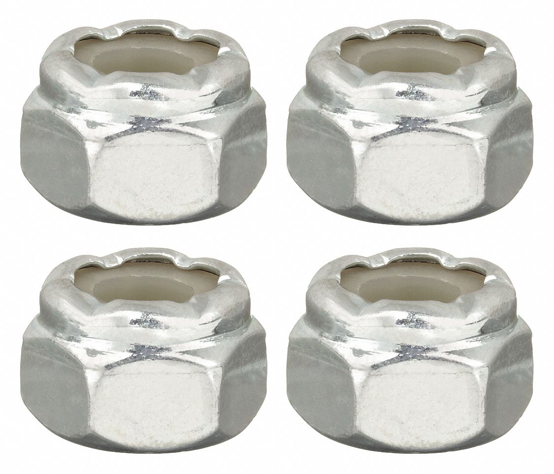 Hex Lock Nut  Set, 1/4 - 20, 4 pc