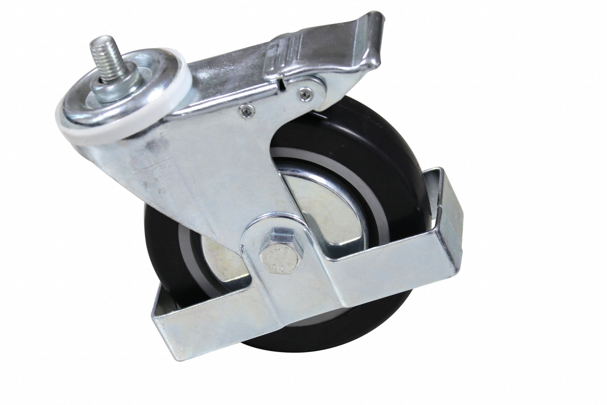 Rear Locking Swivel Caster, 5", Rear Locking Swivel Caster