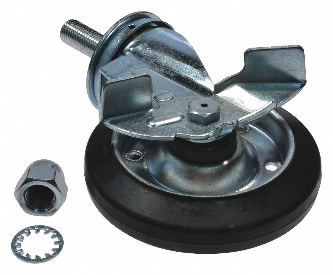 DAYTON Caster Kit For 4CEW8/4CEW9/4ECX1/4ECX2/4EXC3, Fits Dayton Brand