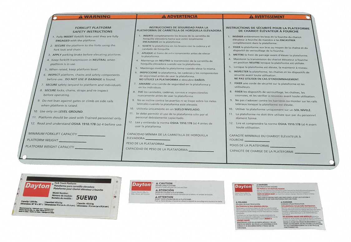 Identification Label Kit: 5UEW0, MHW0LG