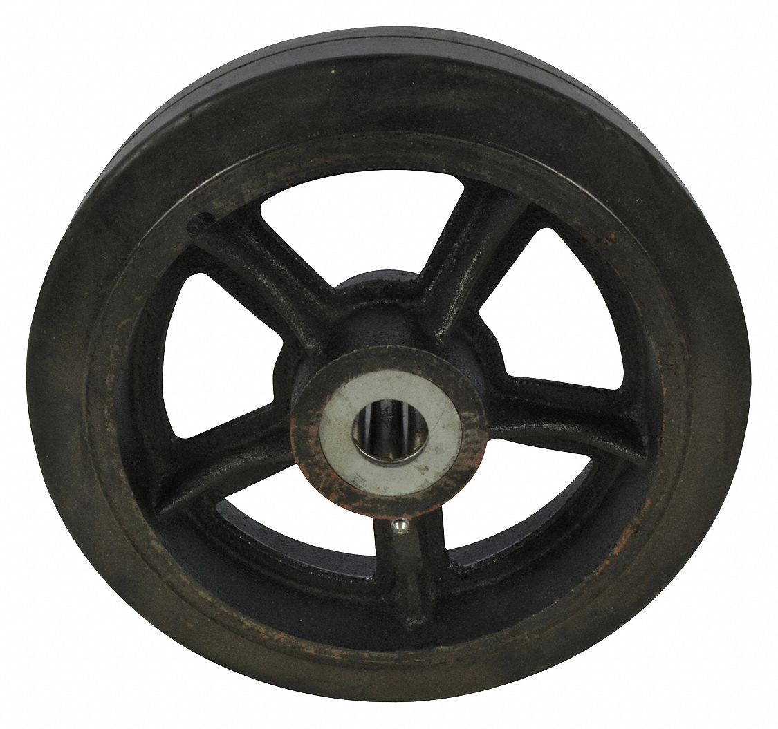 Wheel, 10in X 2.5in Mold-on Rubber