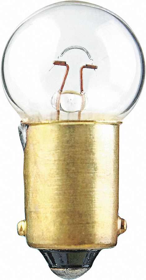 INCANDESCENT BULB, MINIATURE BAYONET (BA9S), (G) GLOBE, G4½, 57, 14V AC, 10 PK