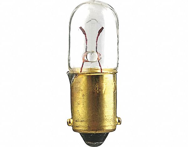 INCANDESCENT BULB, MINIATURE BAYONET (BA9S), (T) TUBULAR, T3¼, 1818, 24V AC