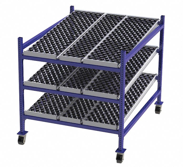 UNEX FLOW CELL, 48 in x 60 in x 54 in, Tilt, Gravity Flow Rack - 46KF29 ...