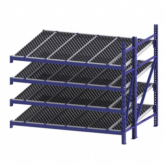 Unex Roller Rack Gravity Flow Rack: Add-on, 96 In X 72 In, 84 In 