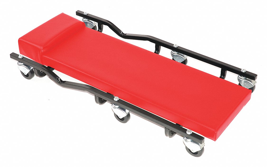 CREEPER, STANDARD-DUTY, 570 LB MAX LOAD CAPACITY, 4 45/64 IN H RANGE, STEEL