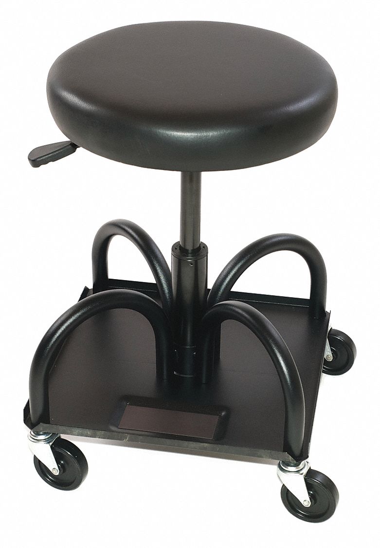 CREEPER SEAT, HEAVY-DUTY, ADJUSTABLE, 480 LB MAX LOAD CAPACITY, 17 IN TO 22 IN H RANGE