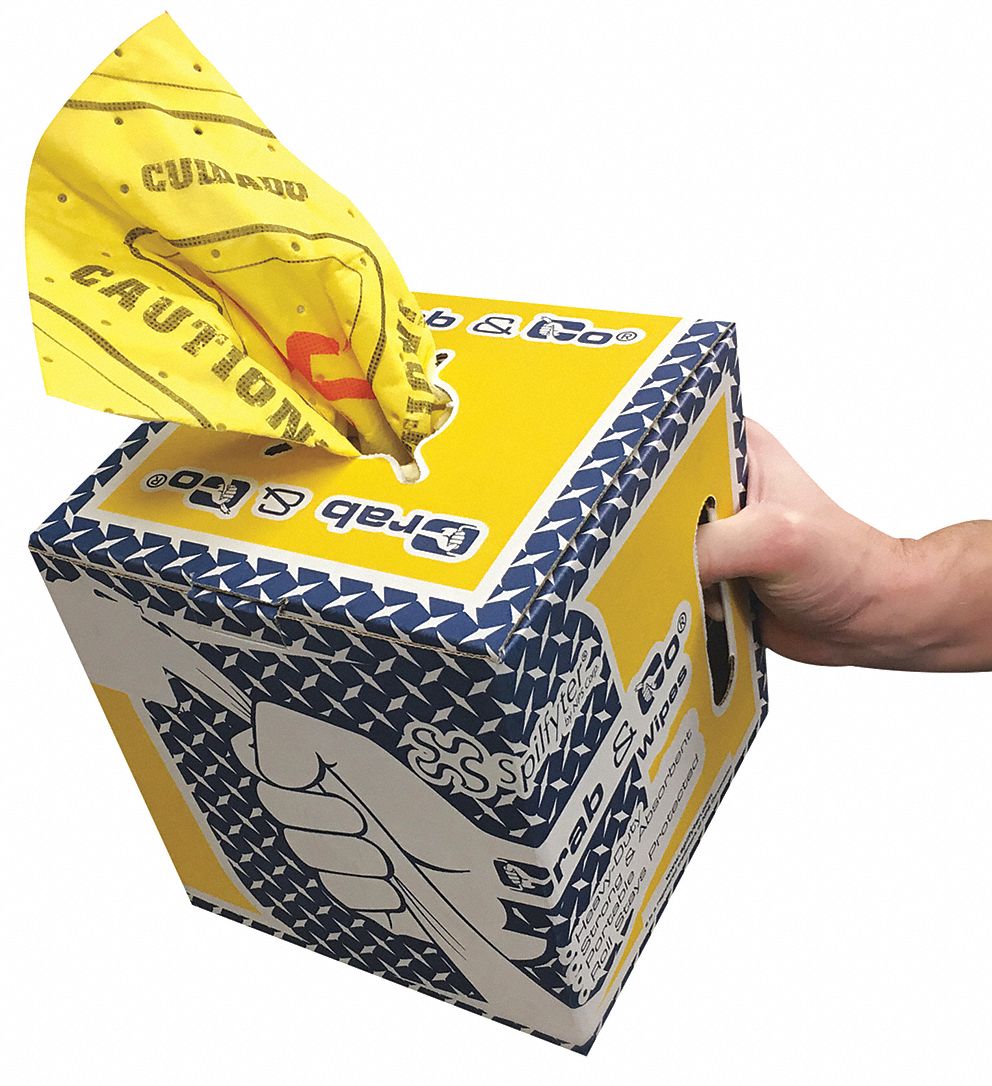 Absorbent Roll, Universal, Yellow, 50 ft.L