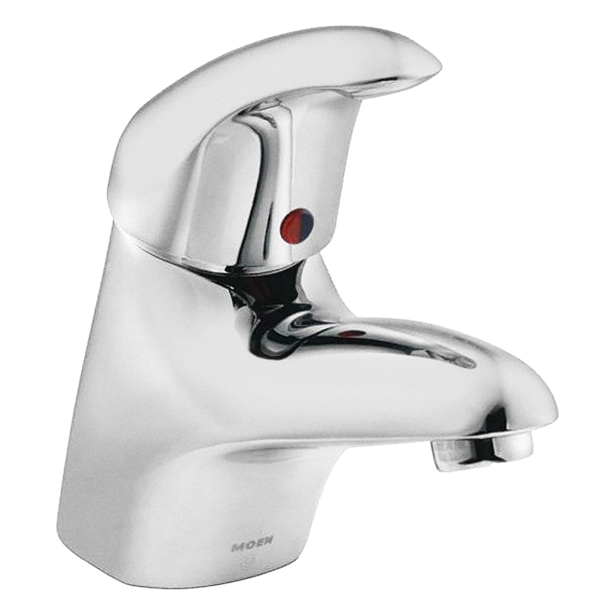 Low Arc Bathroom Faucet: M-Dura, Brass, Chrome Finish, 1.2 gpm Flow Rate, Single-Post, Arc