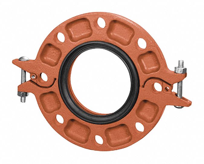 ANVIL Flange, Grooved, 5 in Pipe Size Pipe Fitting 46KK79