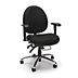 24/7 Extreme Use Fabric Desk Chairs with Adjustable Arms
