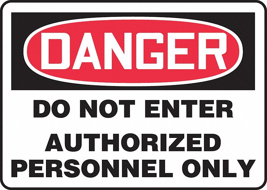 ACCUFORM SIGNS SAFETY SIGN DO NOT ENTER VINYL - Danger Signs ...