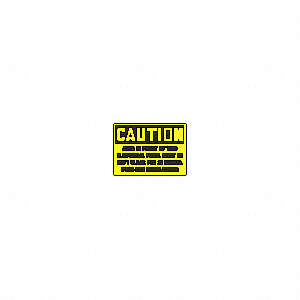 SAFETY SIGN ELECTRICAL PANELVINYL