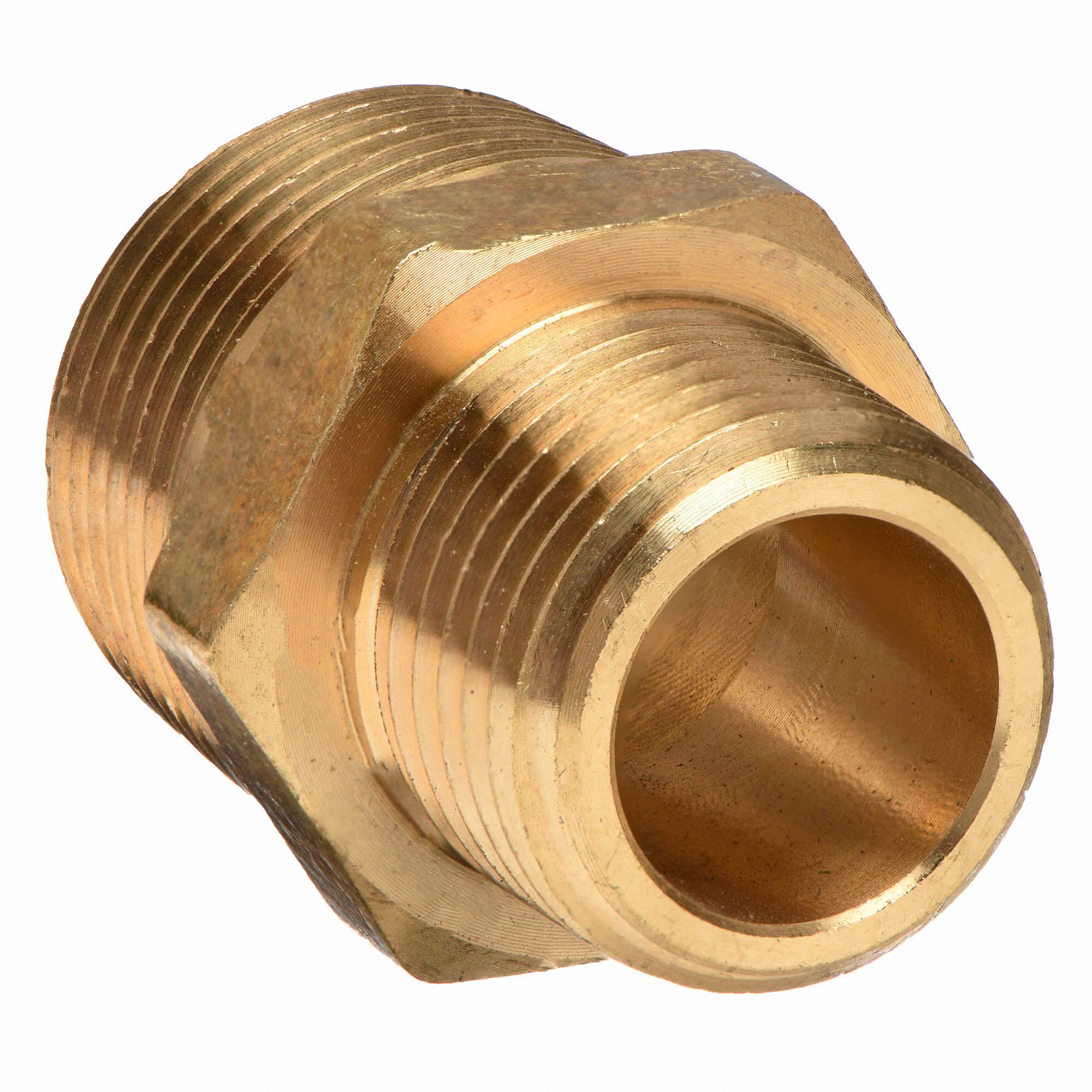 GRAINGER APPROVED 1/4 in x 1/8 in x 1.1094 in Low Lead Brass Nipple