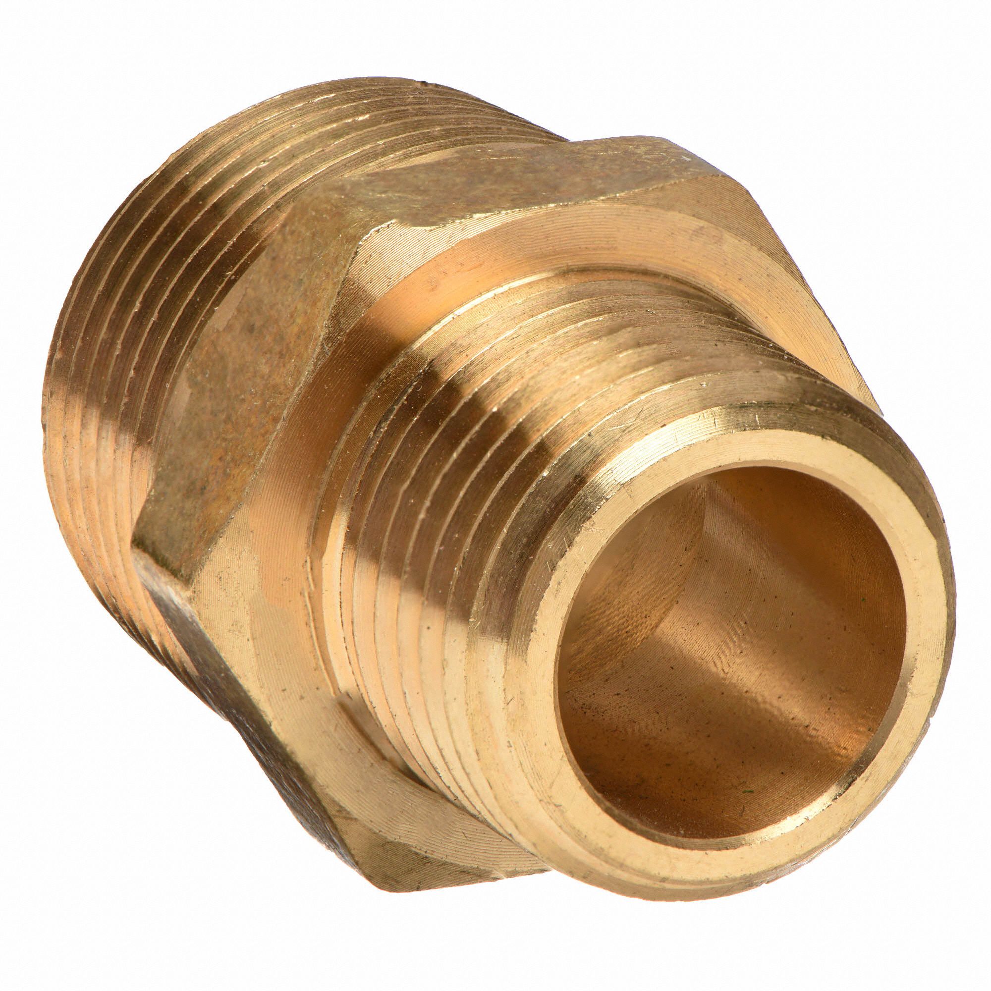 GRAINGER APPROVED 1/4 in x 1/8 in x 1.1094 in Low Lead Brass Nipple ...