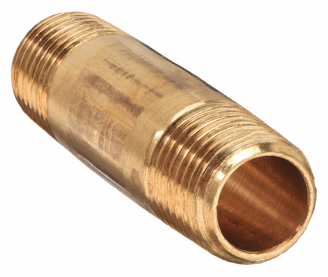 MAMELON,1/4 PO,MNPT,LAITON FAIBLE PLOMB