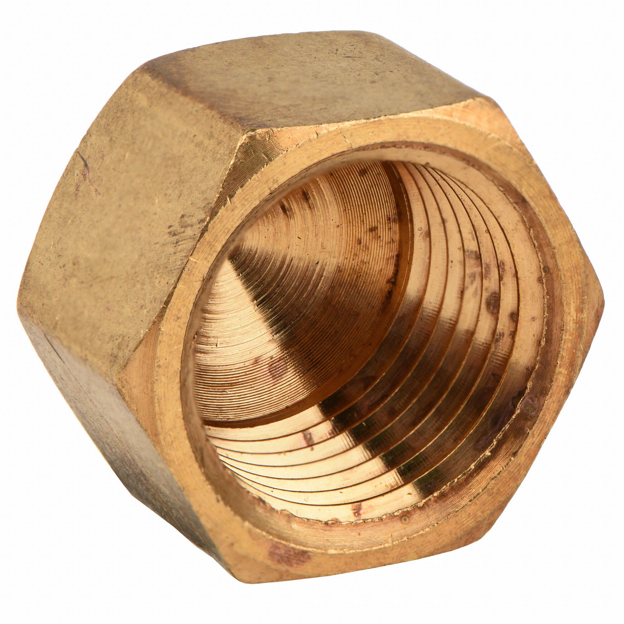 GRAINGER APPROVED Brass Cap, FNPT, 1/8 in Pipe Size, 1 EA 46M491