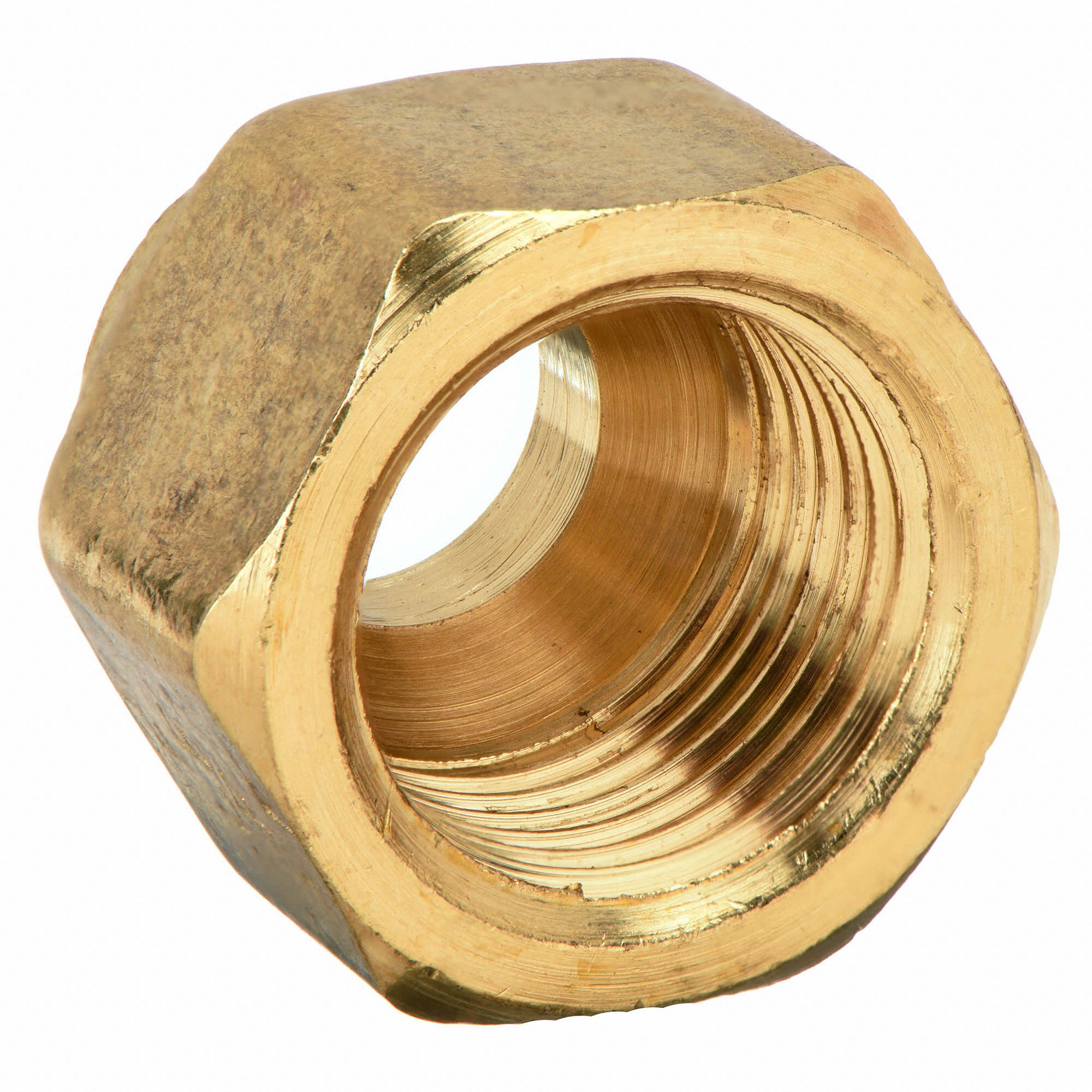 GRAINGER APPROVED Nut, Female Flare Connection Type, 3/8 in Tube Size, 1EA 46M533