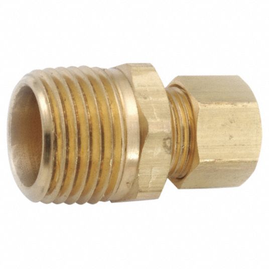 Brass, Compression x MNPT, Male Coupling - 20XM48