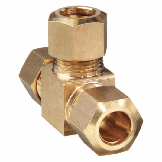 Brass, Compression x Compression x Compression, Union Tee - 46M561