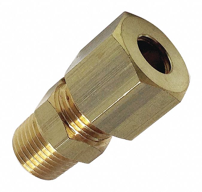 Strt Brass Comp.4mm MBSPT1/8in PK10