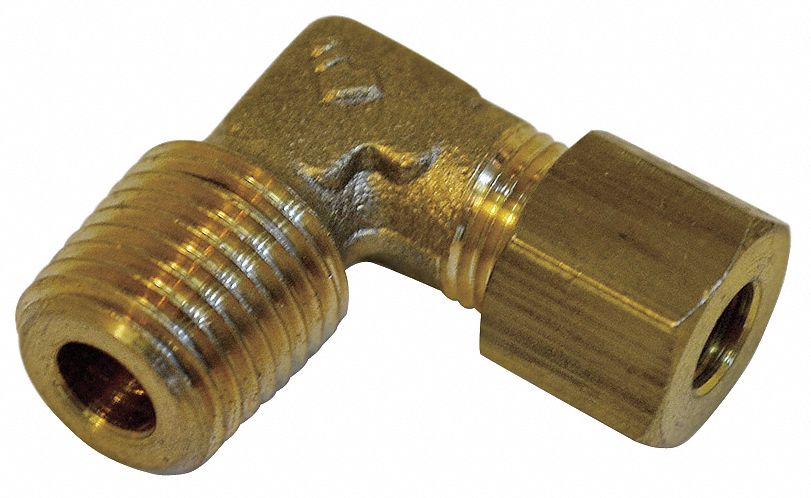 Elbow Brass Comp.10mm MBSPT1/2in PK10
