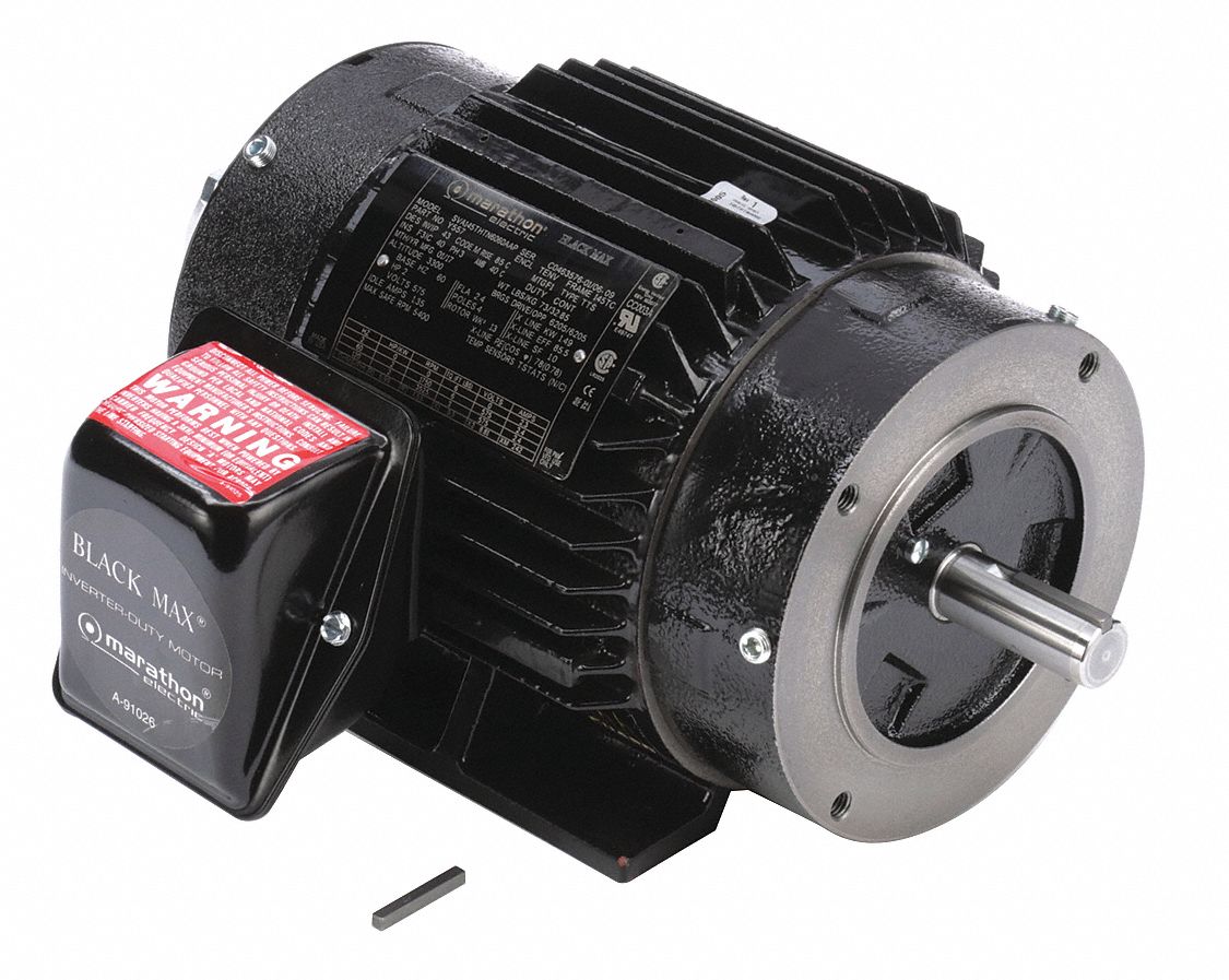Vector Motor: Totally Enclosed Non-Ventilated, Rigid Base Mount, 2 HP, 1, 750 Nameplate RPM