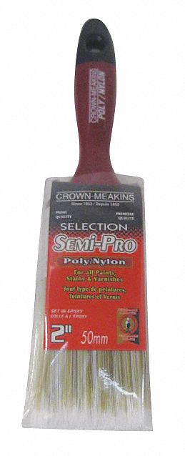 PAINTBRUSH, SEMI-PRO, 9 1/2 IN L/3/4 IN THICK, POLY/NYLON/PLASTIC