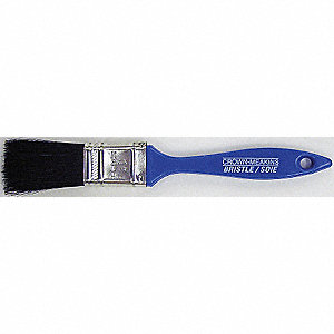 PAINTBRUSH, FLAT, BLUE, 8 IN L/3/8 IN THICK, PURE CHINA BRISTLE/PLASTIC/TIN
