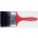 PAINTBRUSH, FLAT, RED, 10 IN L/11/16 IN THICK, PLASTIC/POLYESTER