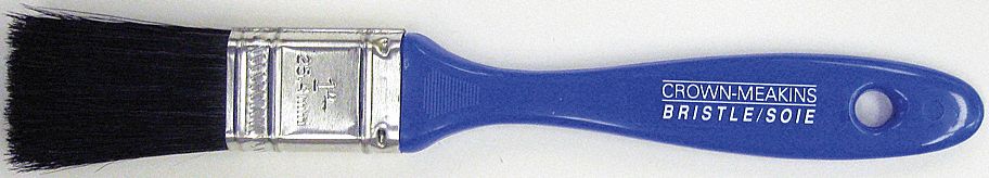 CLASSIC PAINTBRUSH, FLAT, BLUE, 8 1/4 IN L/7/16 IN THICK, PURE CHINA BRISTLE/TIN/PLASTIC