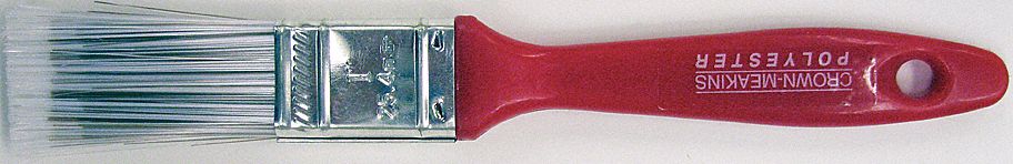 PINCEAU CLASSIQUE, PLATE, ROUGE, 8 3/4 POLX7/16 EPAIS, POLYESTER / PLASTIQUE