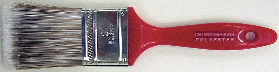 PINCEAU CLASSIQUE, PLATE, ROUGE, 9 1/4 POLX9/16PO EPAIS, PLASTIQUE / POLYESTER
