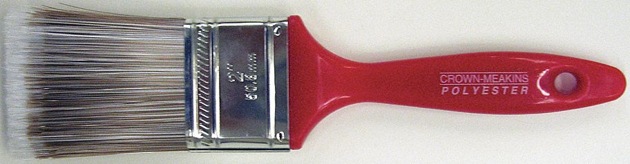 CLASSIC PAINTBRUSH, FLAT, RED, 9 1/4 IN L/9/16 IN THICK, PLASTIC/POLYESTER