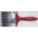 CLASSIC PAINTBRUSH, FLAT, RED, 10 1/2 IN L/11/16 IN THICK, PLASTIC/POLYESTER