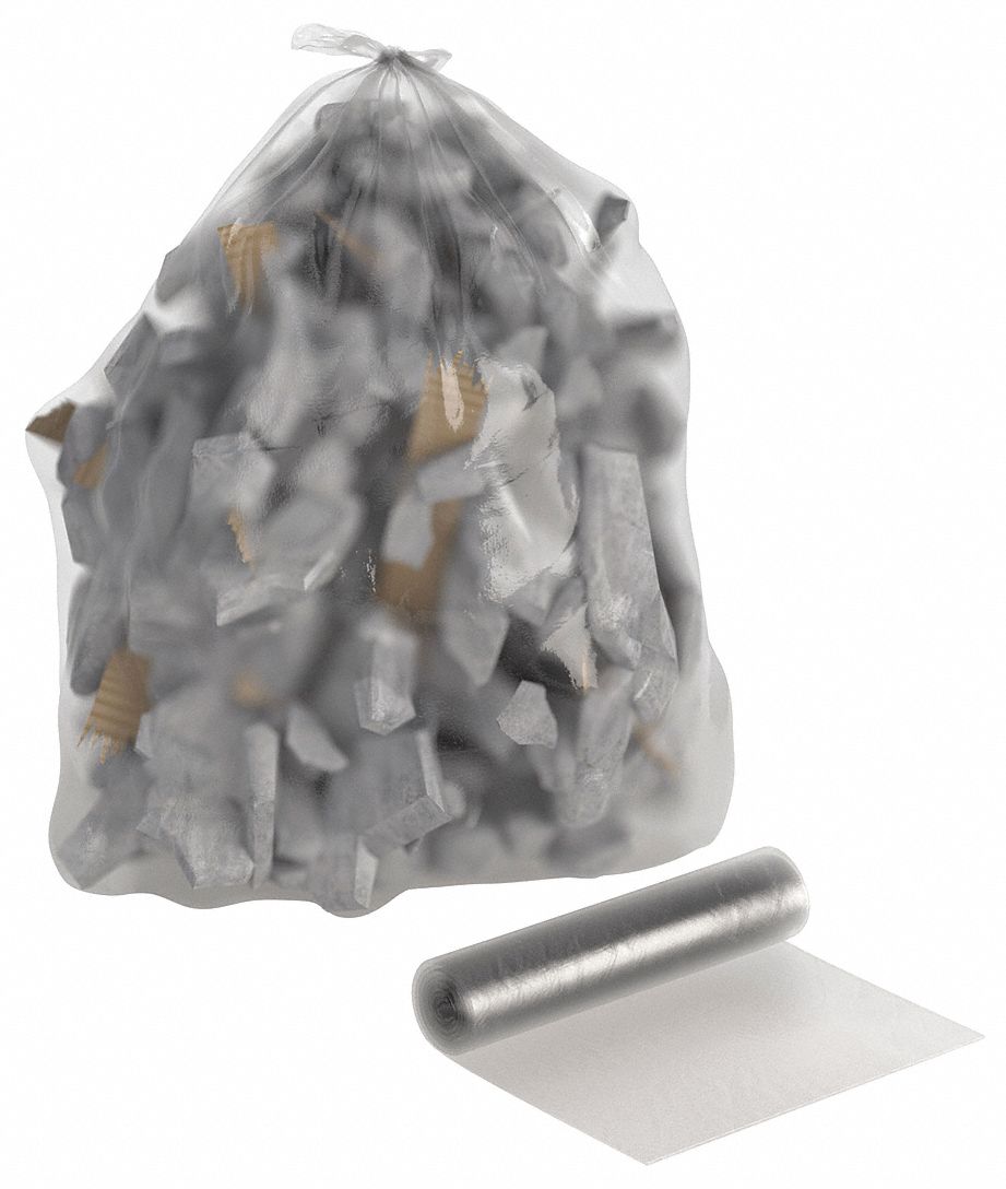 TRASH BAG,350 GAL.,CLEAR,PK50