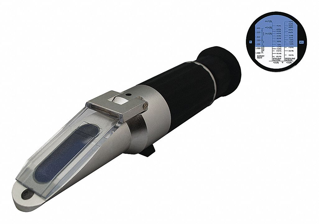 Refractometer: +/- 0.01 SG/+/- 5°F EG Freeze Point/+/- 5°F PG Freeze Point, Auto
