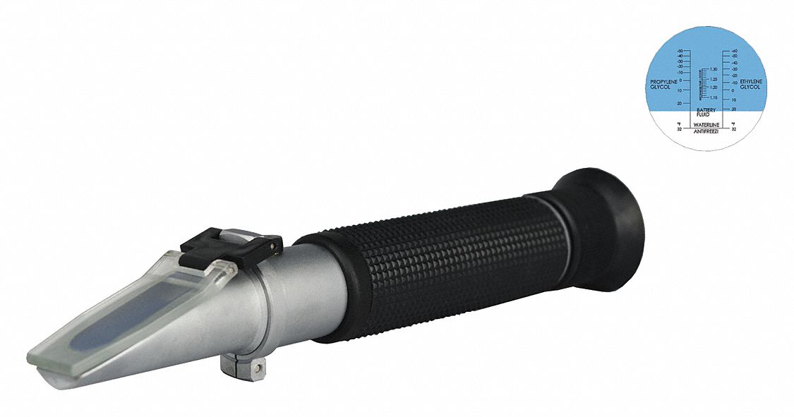 Refractometer: +/- 0.01 SG/+/- 5°F EG Freeze Point/+/- 5°F PG Freeze Point, Auto