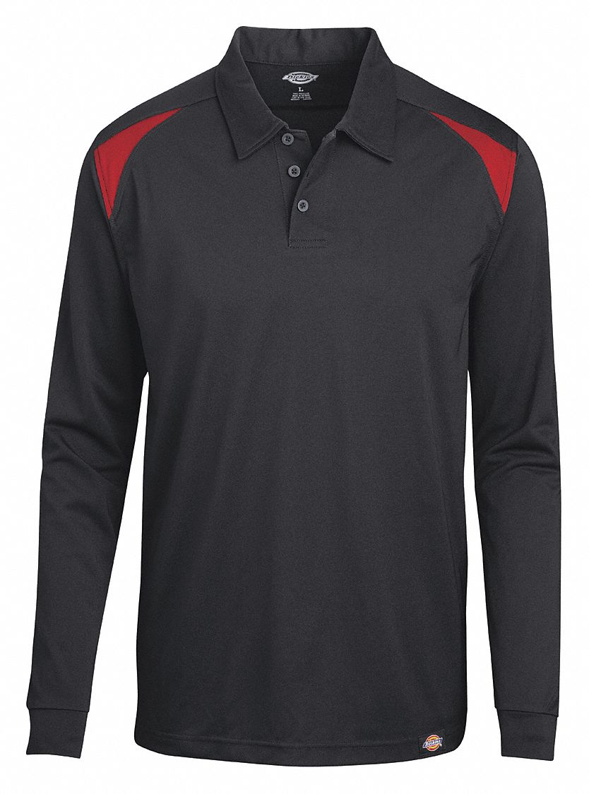 100 polyester long sleeve polo shirts