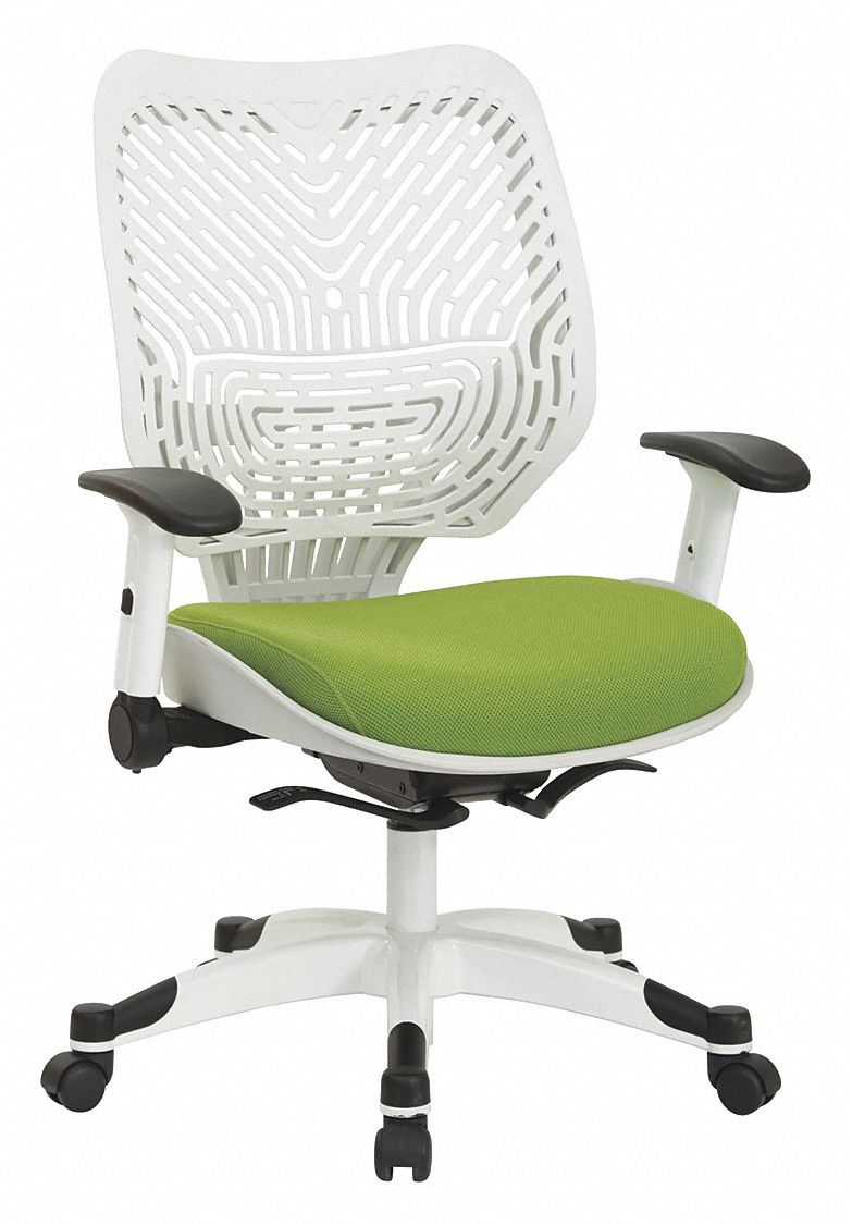 OFFICE STAR White Plastic Desk Chair 19