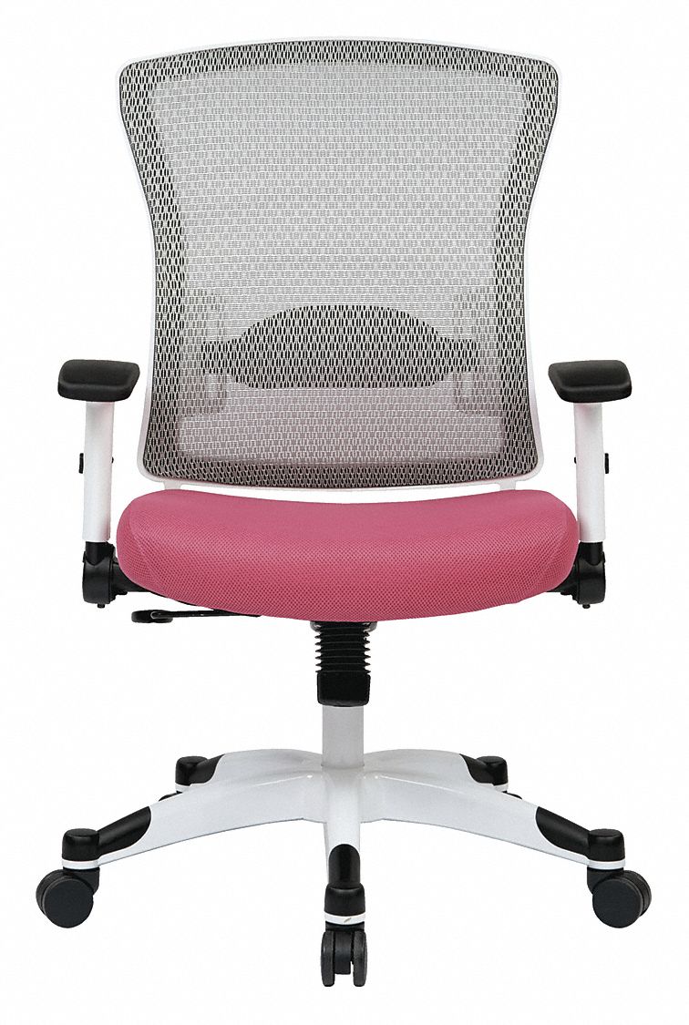 Office Star White Mesh Desk Chair 22 3 4 Back Height Arm Style