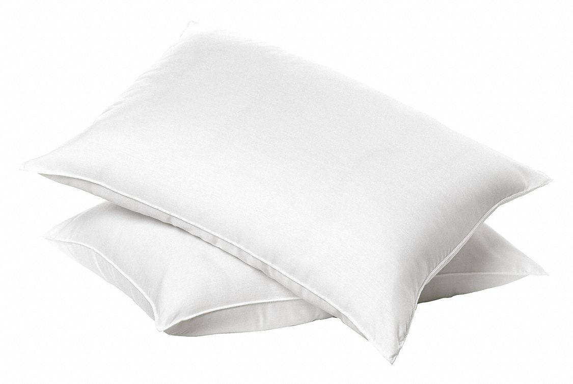 Pillow Case: King, EcoPure Polyester, 20 in Wd, 36 in Lg, 31 oz Fill Wt, 8 PK